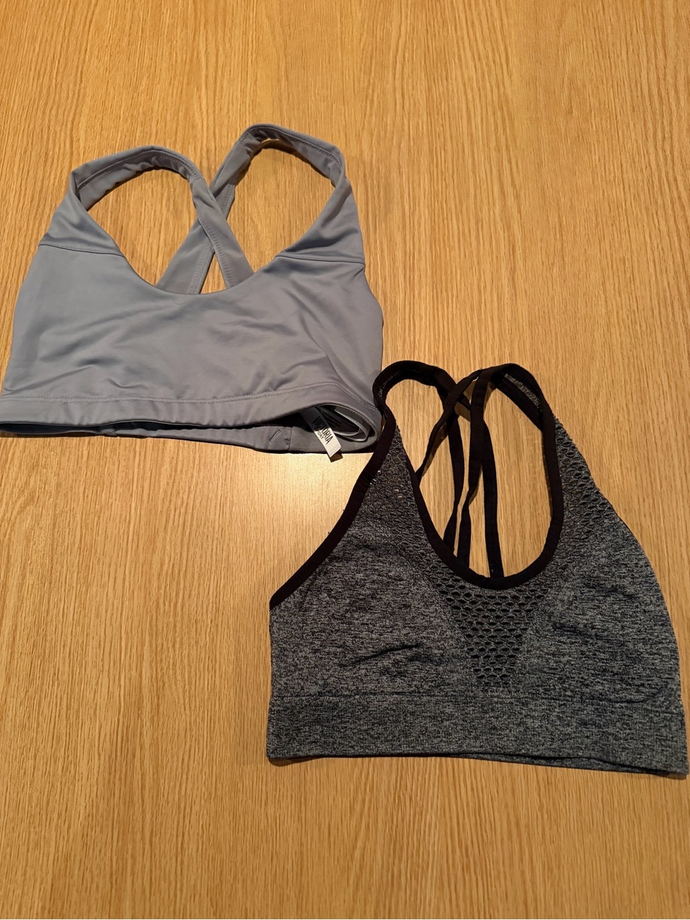 Victorias Secret Sport Women’s Cross-Back Sports Bras - Light & Dark Gray